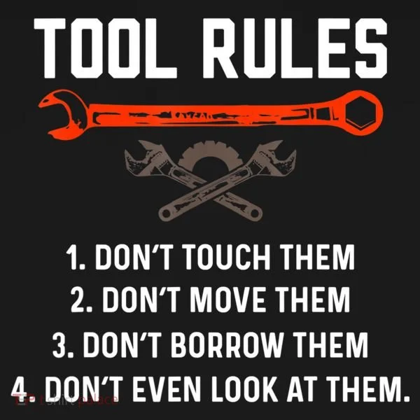Tool Rules Funny Meme Mechanic Auto Repair Toddler Hoodie