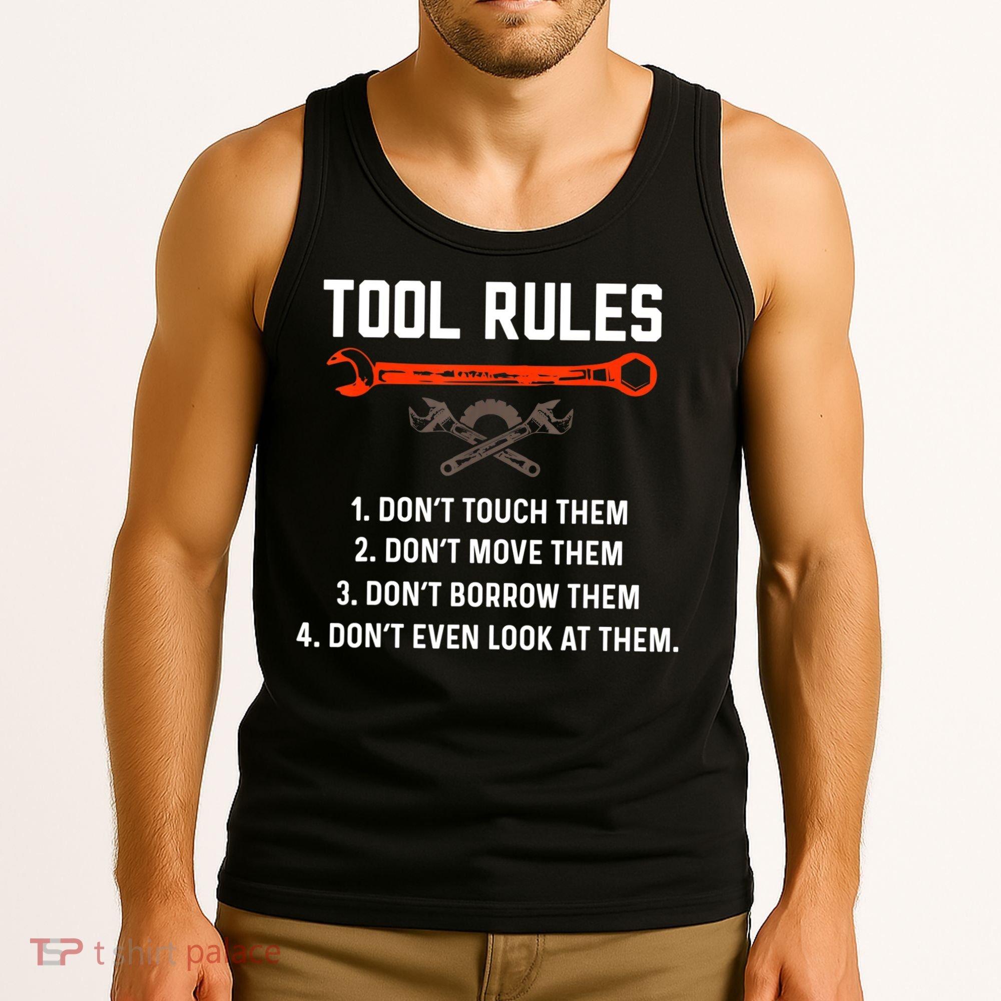 Tool Rules Funny Meme Mechanic Auto Repair Tank Top