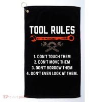 Tool Rules Funny Meme Mechanic Auto Repair Golf Towel thumb 0