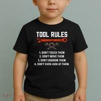 Tool Rules Funny Meme Mechanic Auto Repair Toddler T-Shirt thumb 2