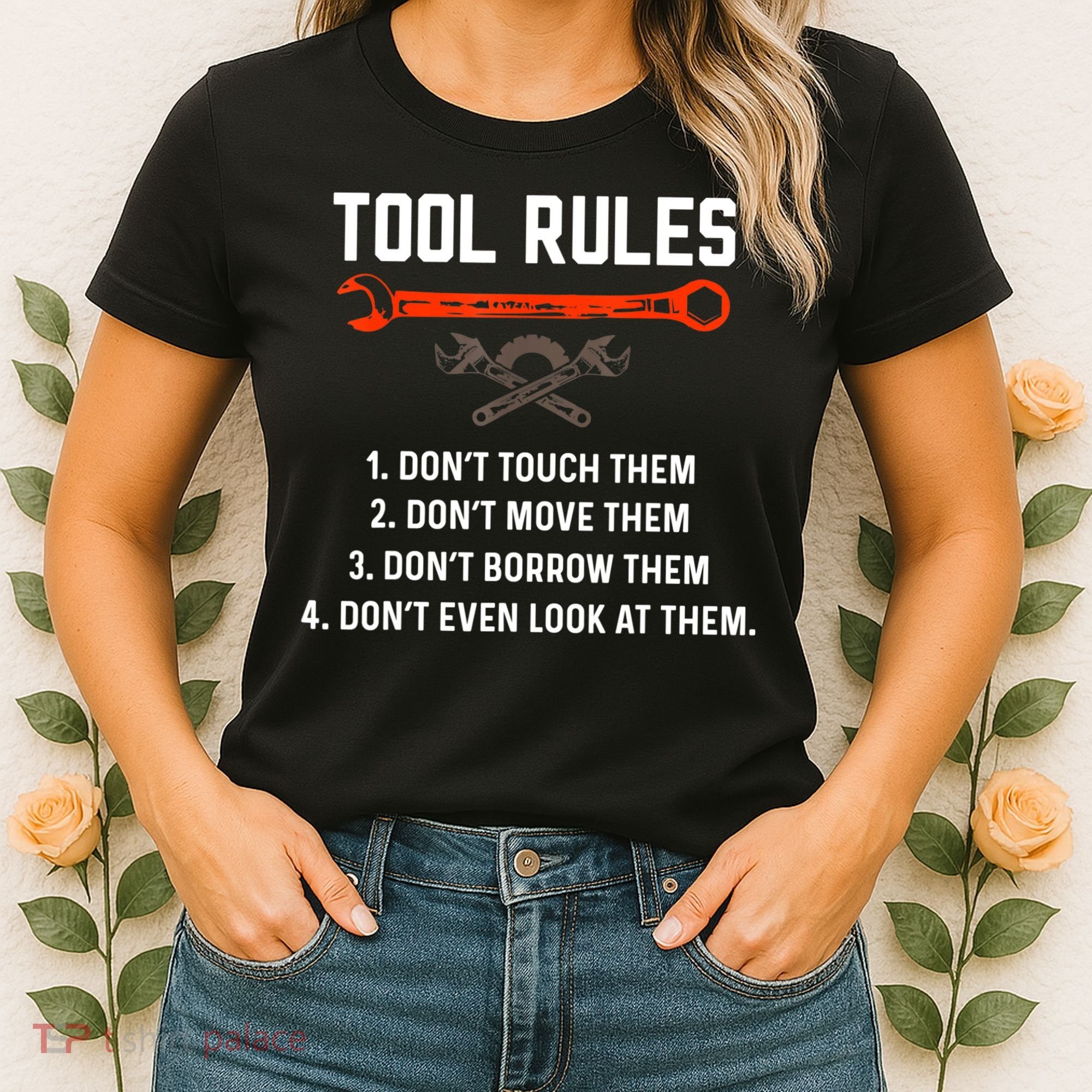 Tool Rules Funny Meme Mechanic Auto Repair Women's T-Shirt