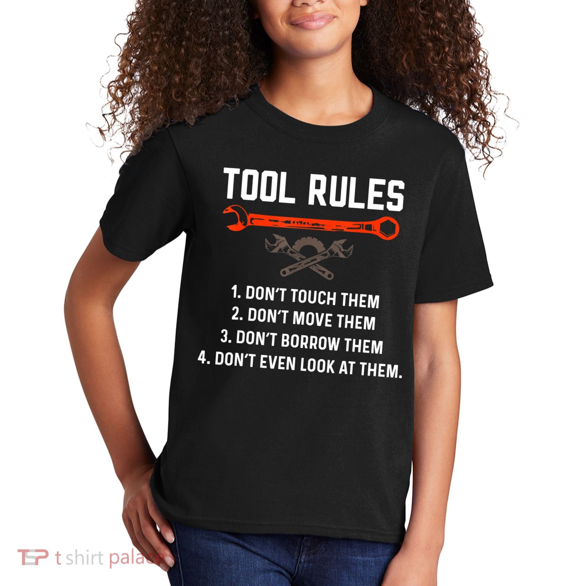 Tool Rules Funny Meme Mechanic Auto Repair Kids T-Shirt
