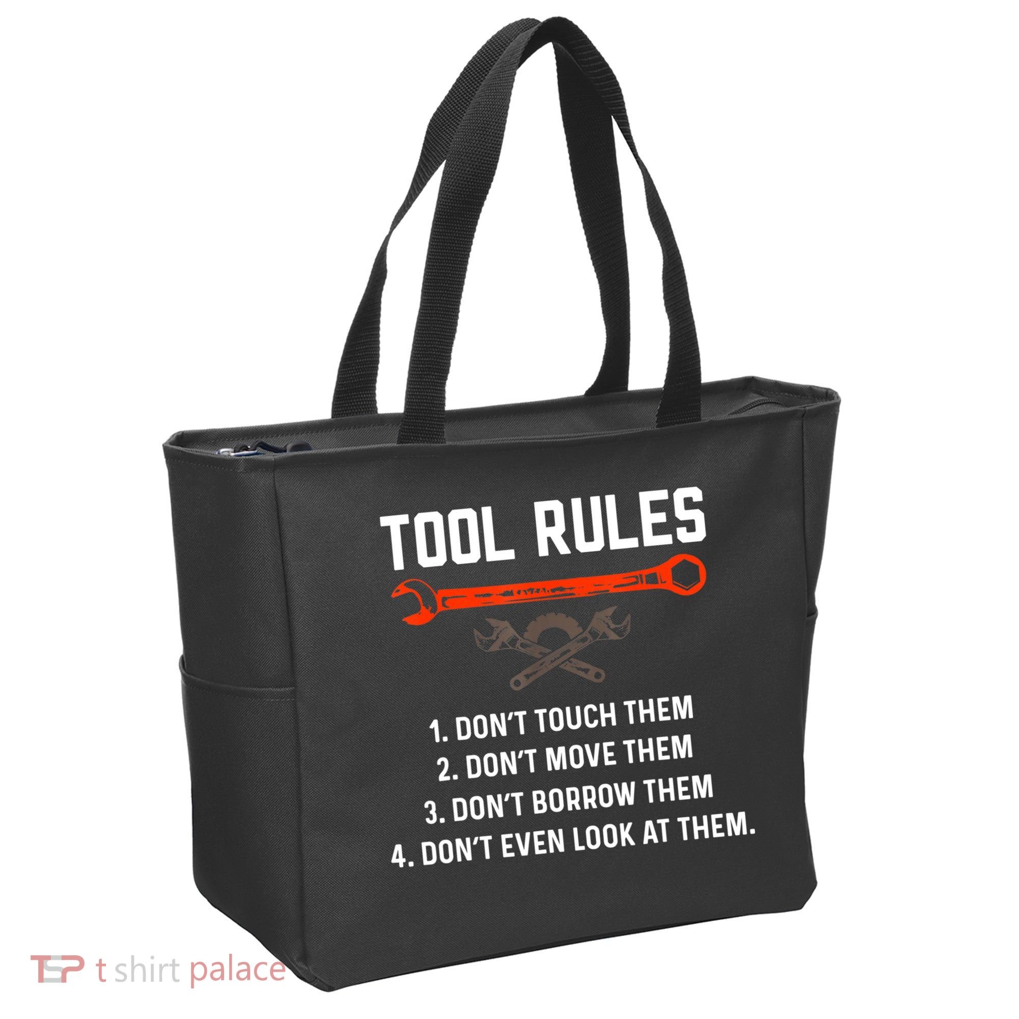 Tool Rules Funny Meme Mechanic Auto Repair Tote Bag