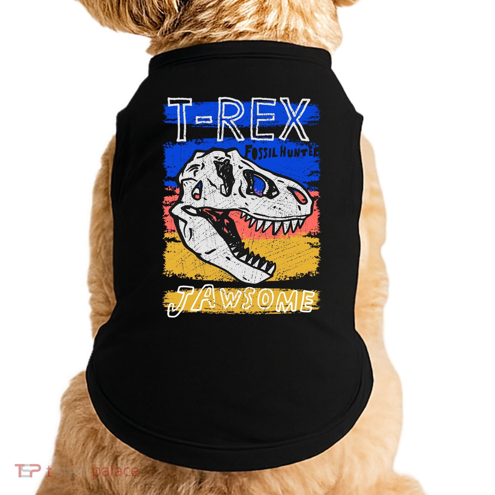 T Rex Fossil Hunter Jawsome Doggie Tank
