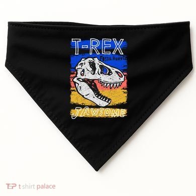 T Rex Fossil Hunter Jawsome USA-Made Doggie Bandana