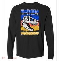 T Rex Fossil Hunter Jawsome Comfort Colors Heavyweight Long Sleeve T-Shirt thumb 0