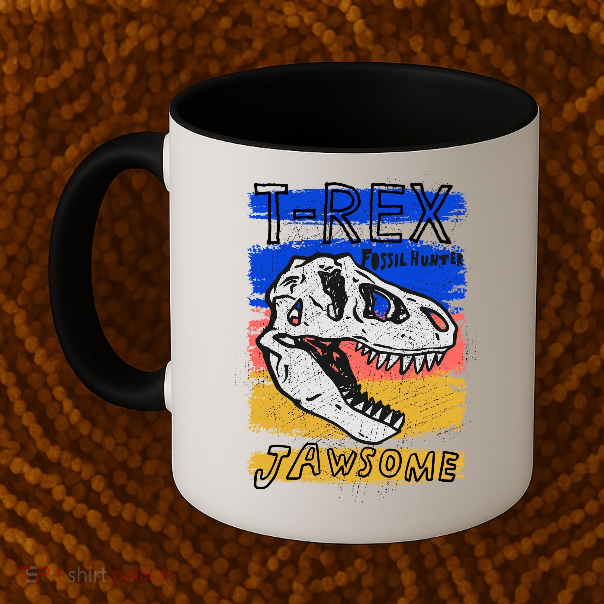 T Rex Fossil Hunter Jawsome Coffee Mug