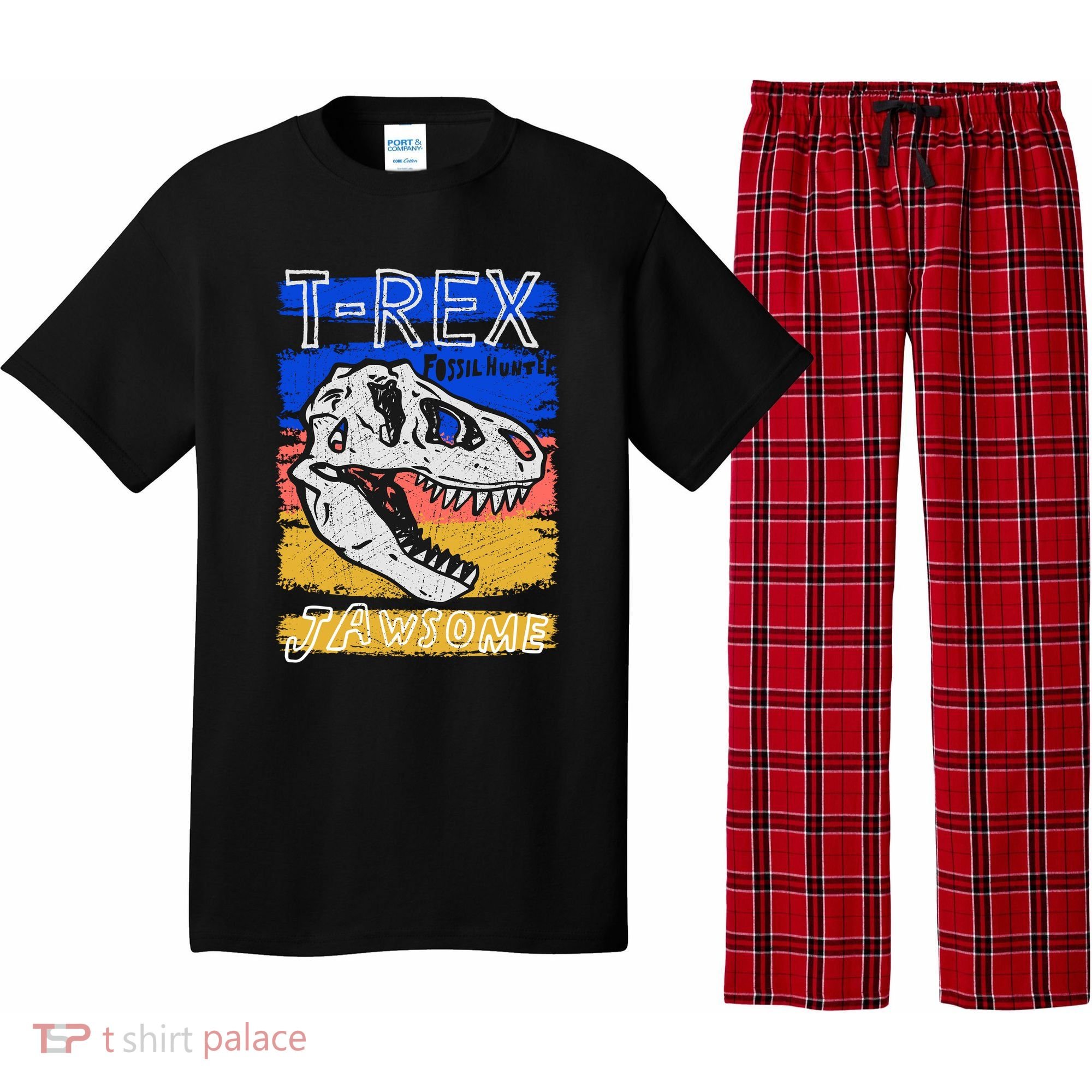 T Rex Fossil Hunter Jawsome Pajama Set
