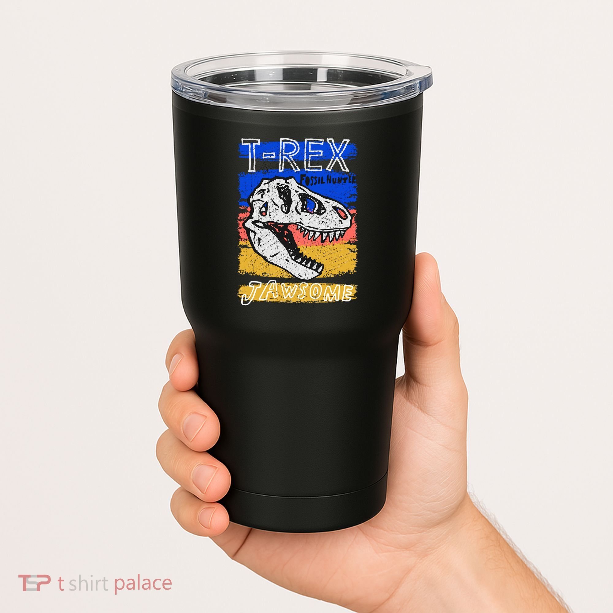 T Rex Fossil Hunter Jawsome Tumbler