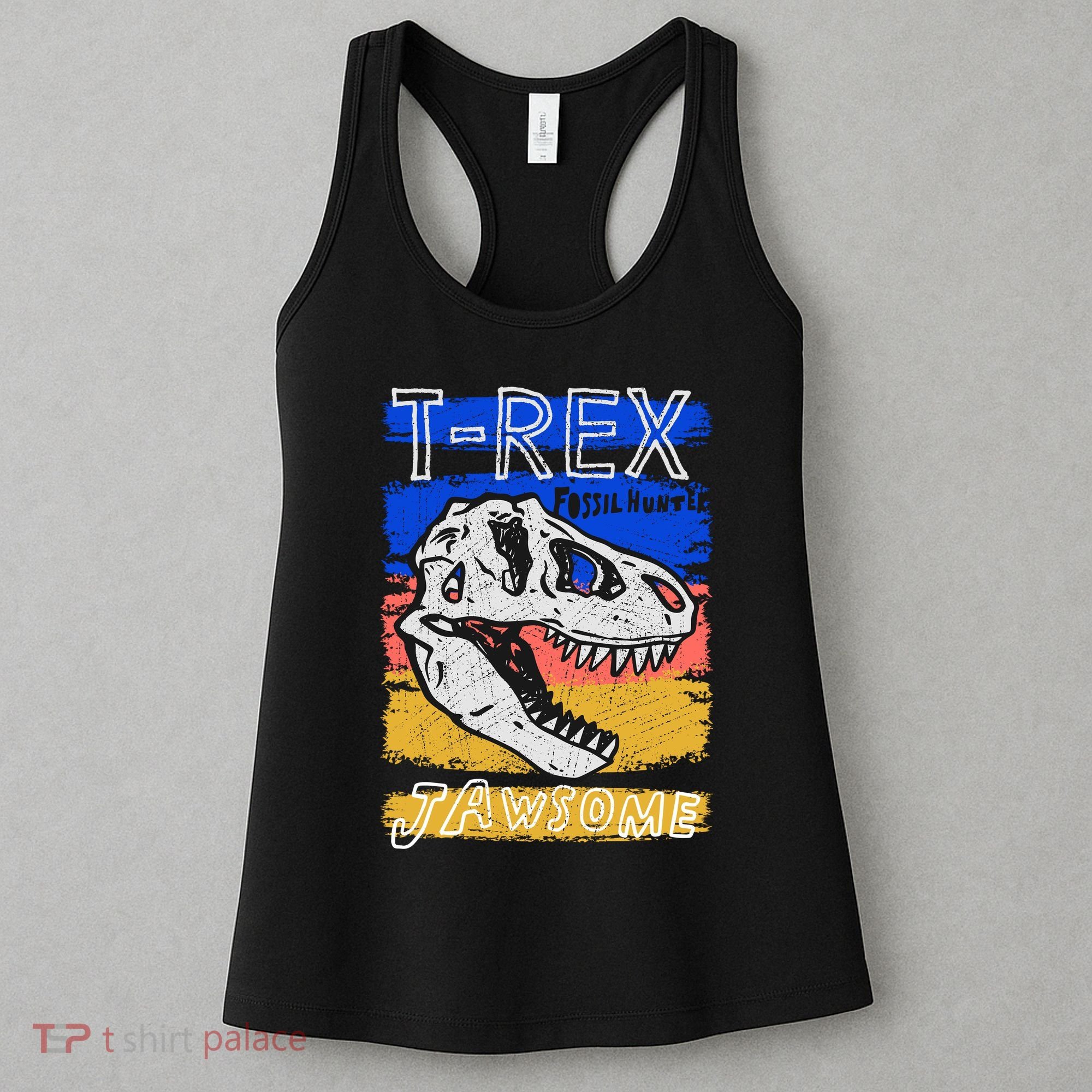 T Rex Fossil Hunter Jawsome Women's Tank Top