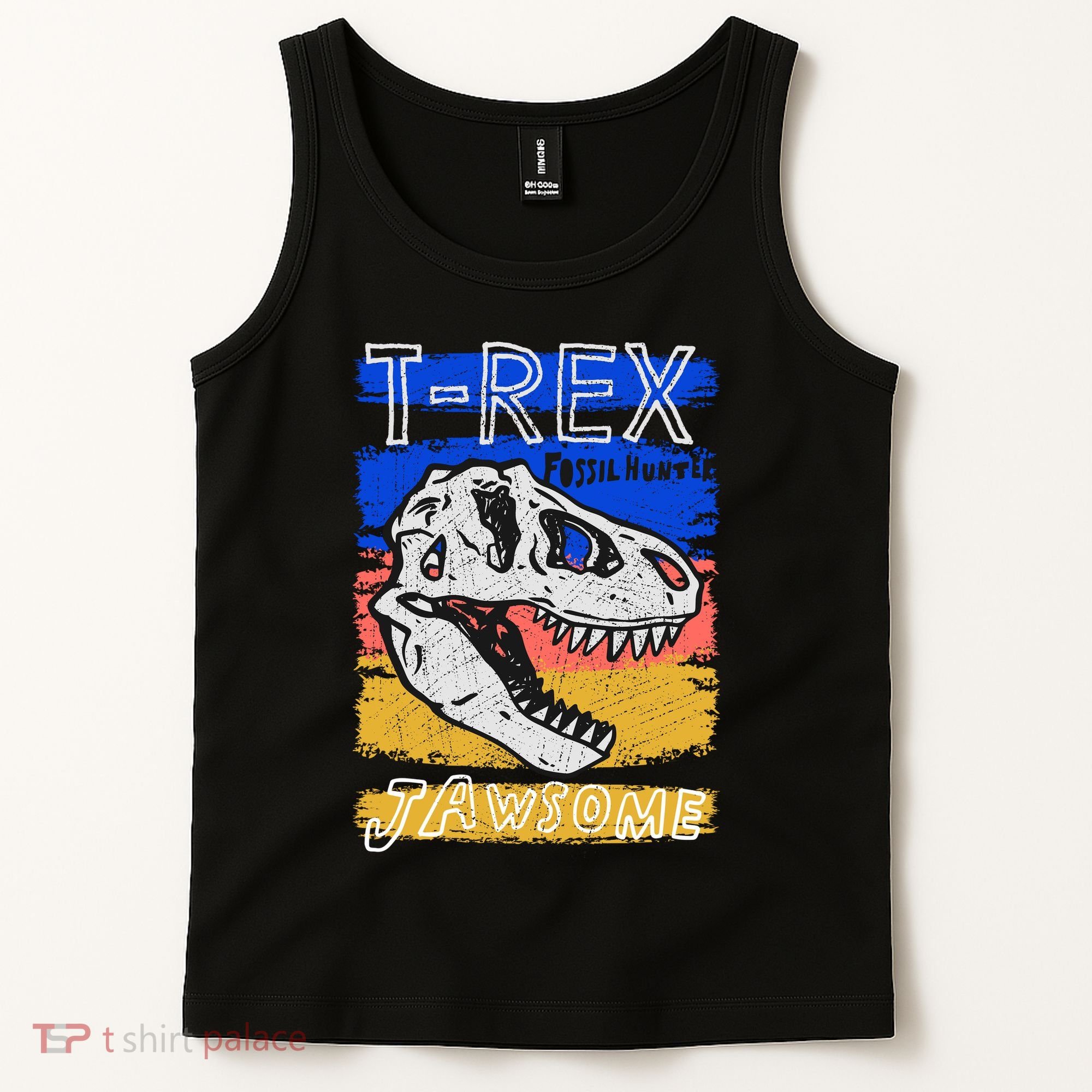 T Rex Fossil Hunter Jawsome Tank Top