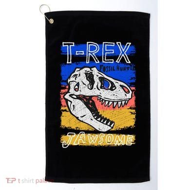 T Rex Fossil Hunter Jawsome Golf Towel
