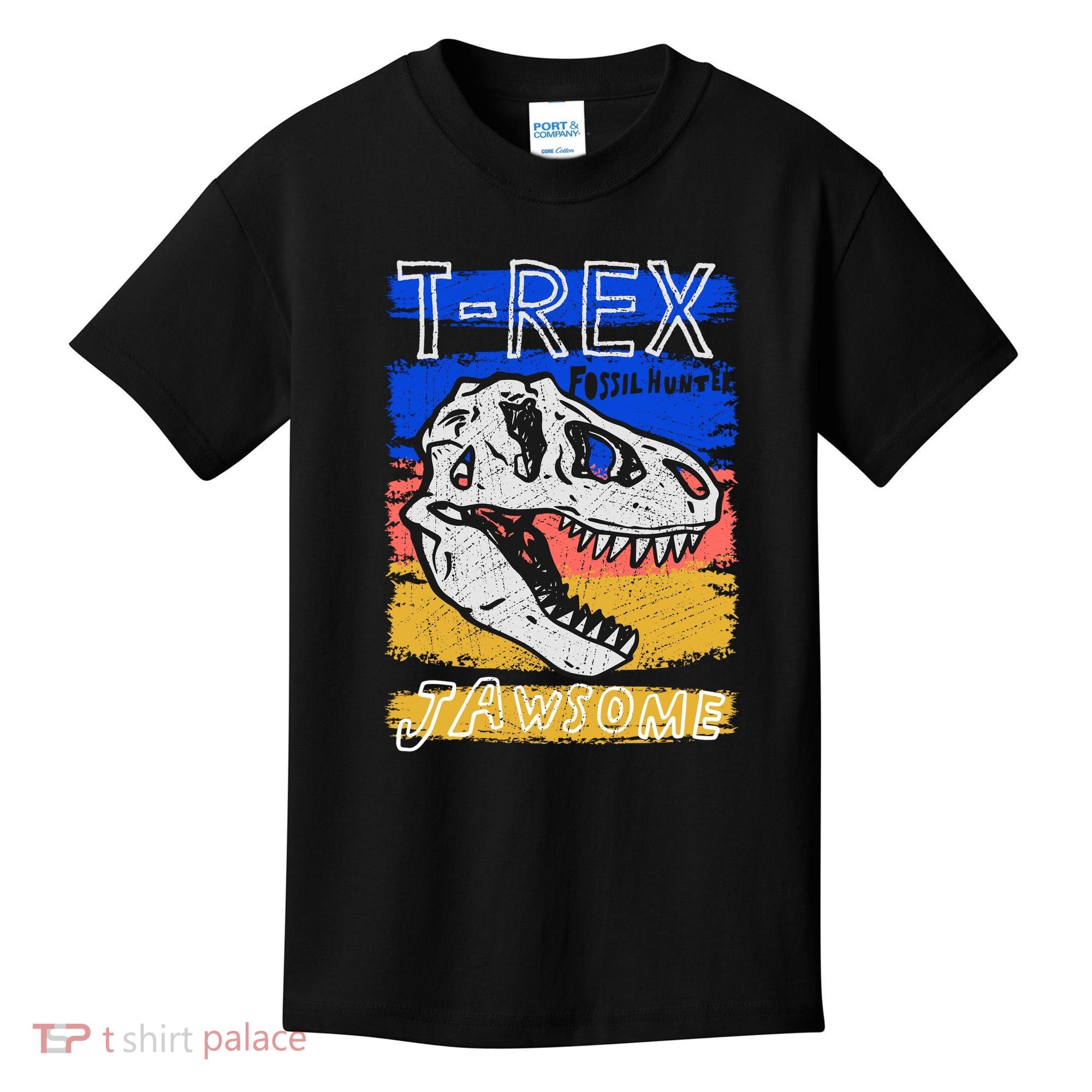T Rex Fossil Hunter Jawsome Kids T-Shirt