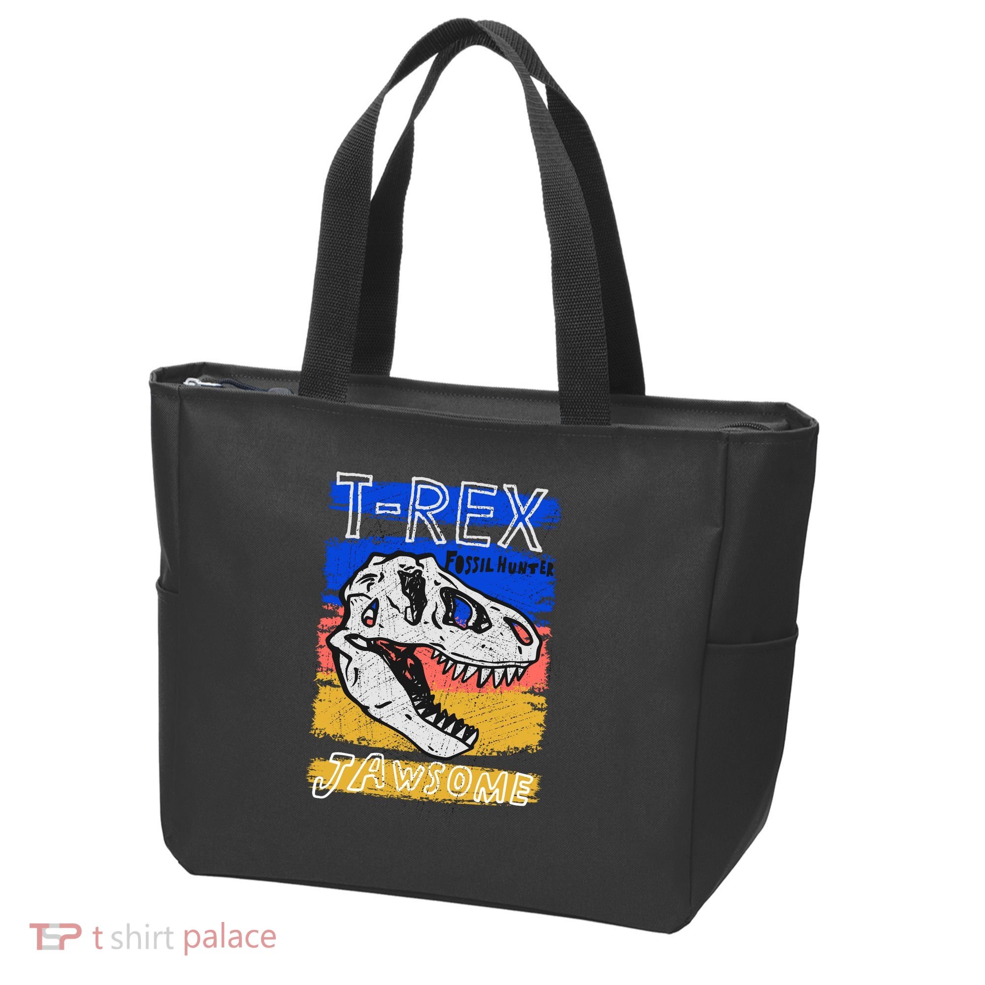 T Rex Fossil Hunter Jawsome Tote Bag