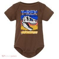 T Rex Fossil Hunter Jawsome Baby Bodysuit thumb 0