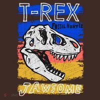 T Rex Fossil Hunter Jawsome Baby Bodysuit thumb 2
