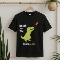 T-Rex Reach For The Stars Oh Dinosaur Dino Cool Cute Funny T-Shirt thumb 2