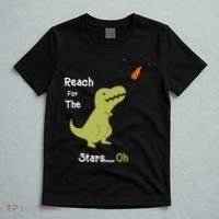 T-Rex Reach For The Stars Oh Dinosaur Dino Cool Cute Funny T-Shirt thumb 5