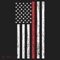 Thin RedLine Firefighter Flag Distressed Effect Women's Sweatshirt thumb 2