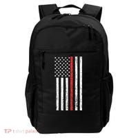 Thin RedLine Firefighter Flag Distressed Effect Backpack thumb 0