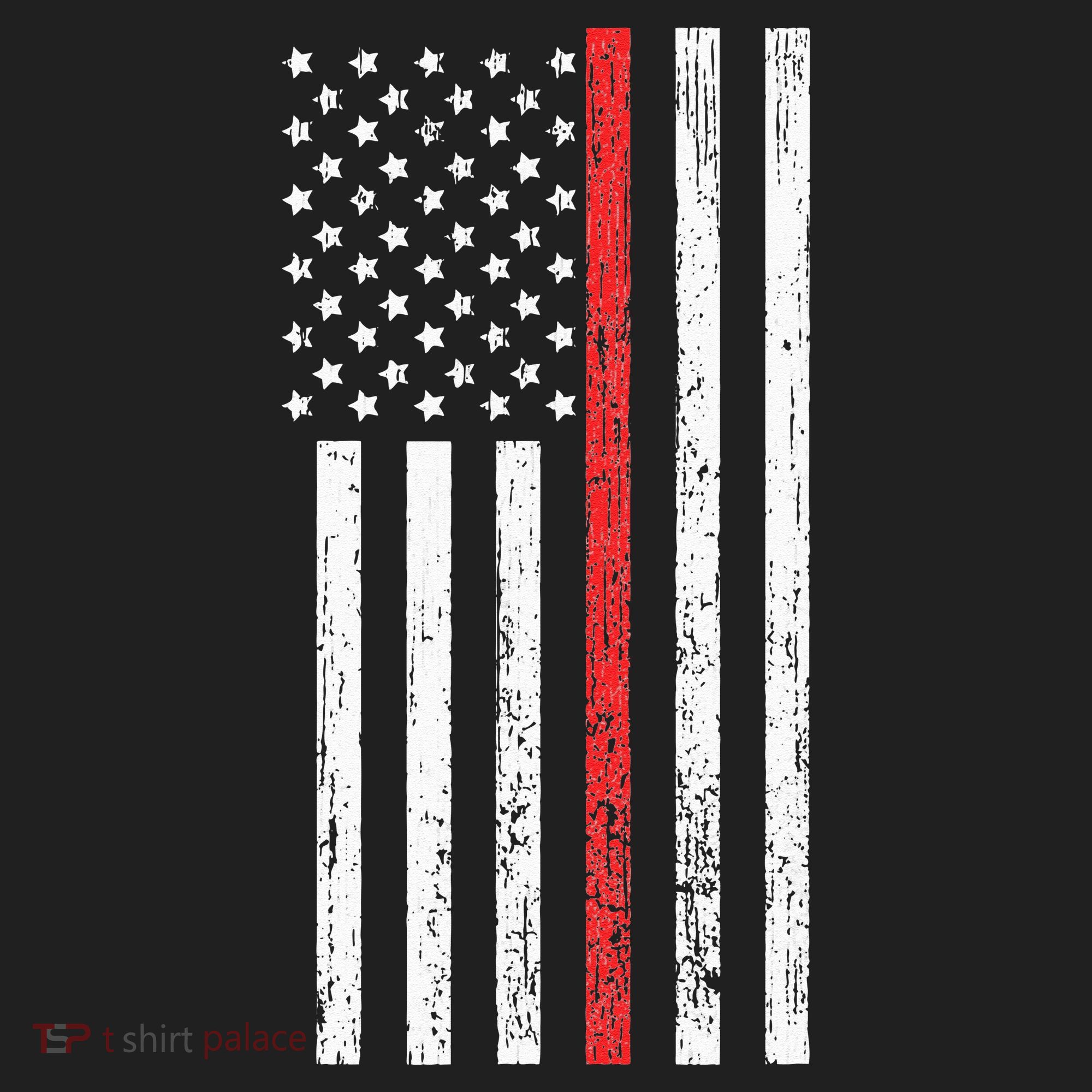Thin RedLine Firefighter Flag Distressed Effect Tumbler