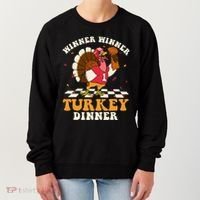 Thanksgiving Retro Football Feast Women's Sweatshirt thumb 0