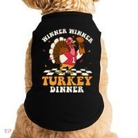 Thanksgiving Retro Football Feast Doggie Tank thumb 0
