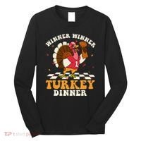 Thanksgiving Retro Football Feast Long Sleeve Shirt thumb 0