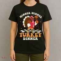 Thanksgiving Retro Football Feast T-Shirt thumb 4
