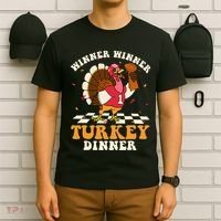 Thanksgiving Retro Football Feast T-Shirt thumb 6