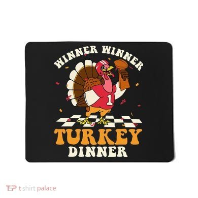 Thanksgiving Retro Football Feast Mousepad