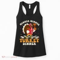 Thanksgiving Retro Football Feast Women's Tank Top thumb 0