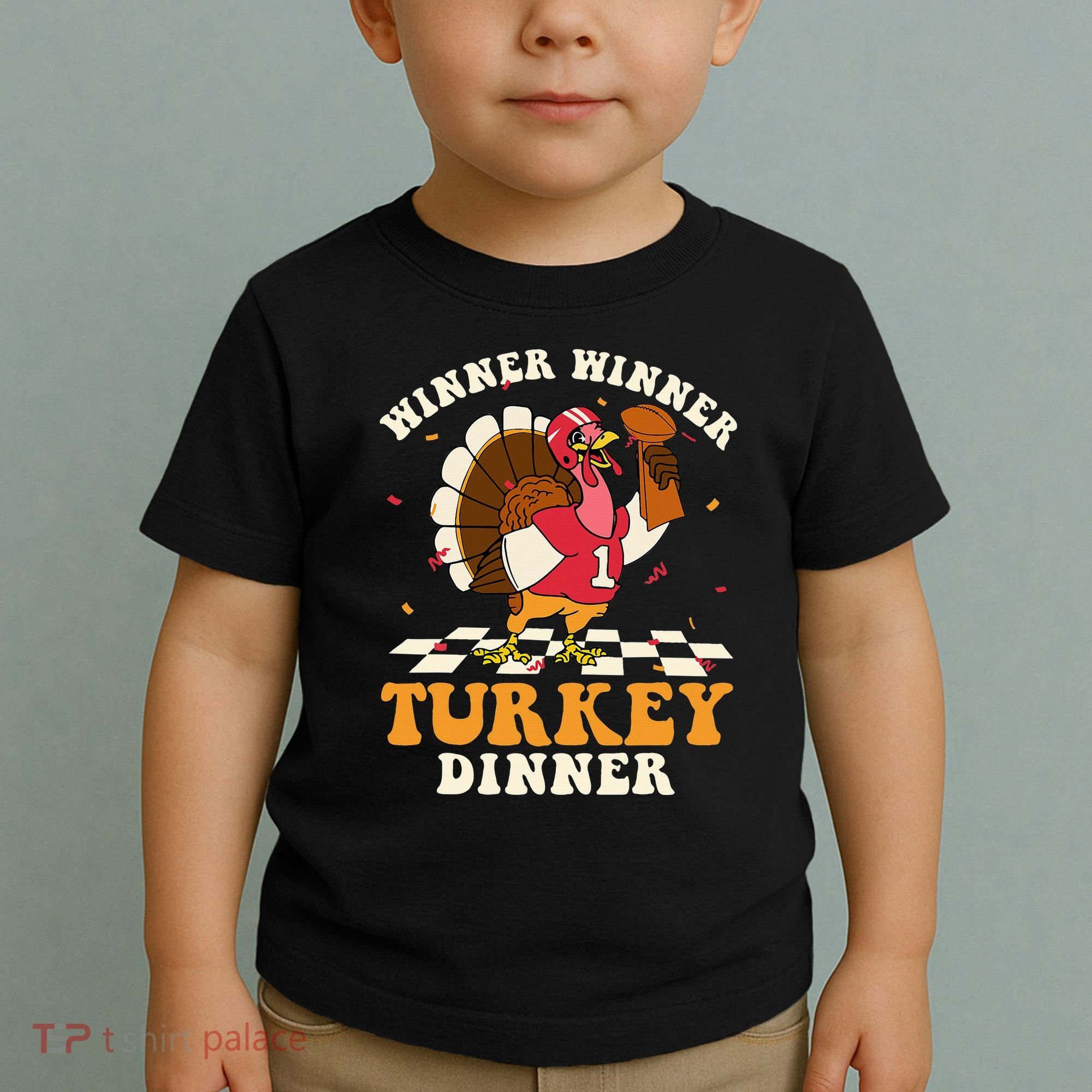 Thanksgiving Retro Football Feast Toddler T-Shirt