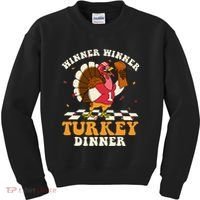 Thanksgiving Retro Football Feast Kids Sweatshirt thumb 0