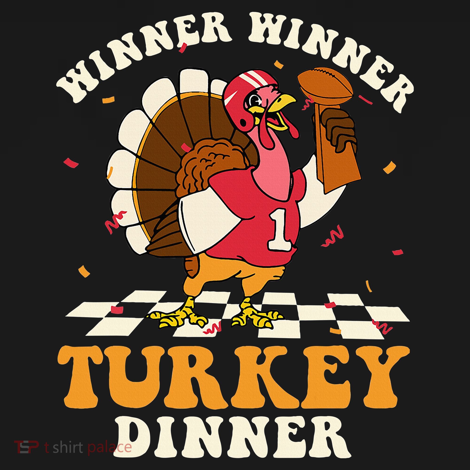 Thanksgiving Retro Football Feast Kids Sweatshirt