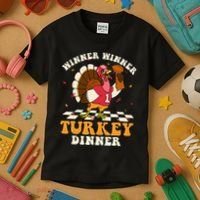 Thanksgiving Retro Football Feast Kids T-Shirt thumb 3