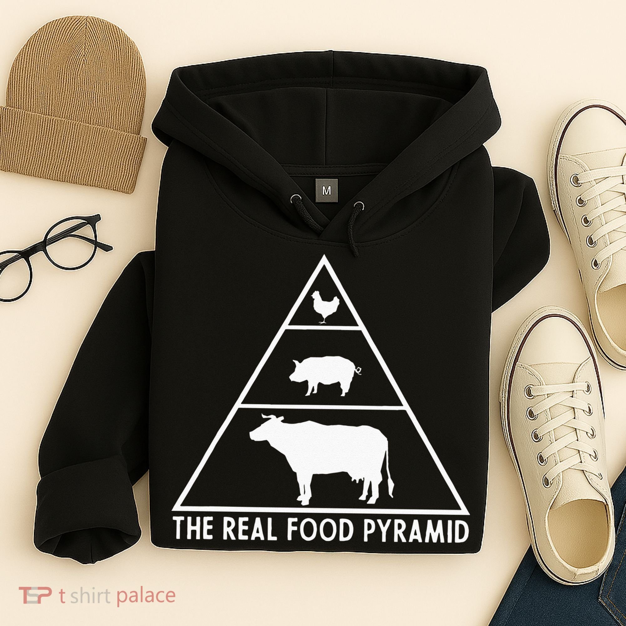 The Real Food Pyramid For Carnivores Hoodie