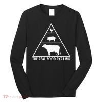 The Real Food Pyramid For Carnivores Long Sleeve Shirt thumb 0