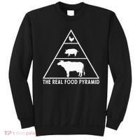 The Real Food Pyramid For Carnivores Sweatshirt thumb 0