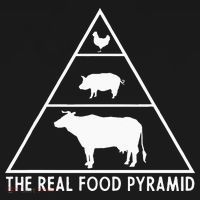 The Real Food Pyramid For Carnivores T-Shirt thumb 7