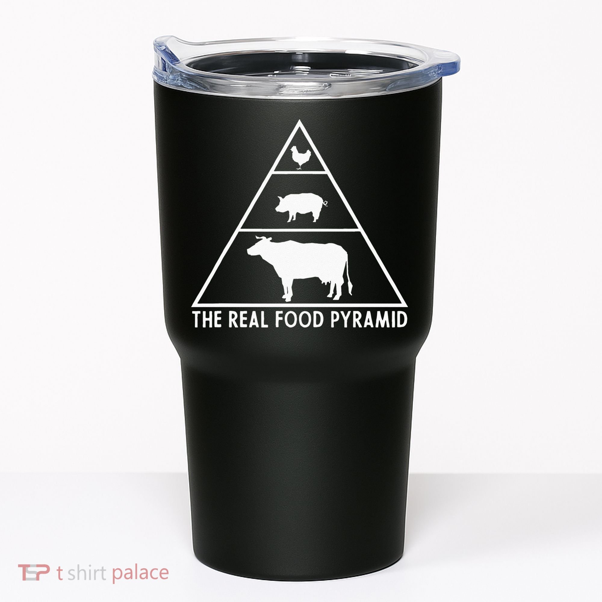 The Real Food Pyramid For Carnivores Tumbler