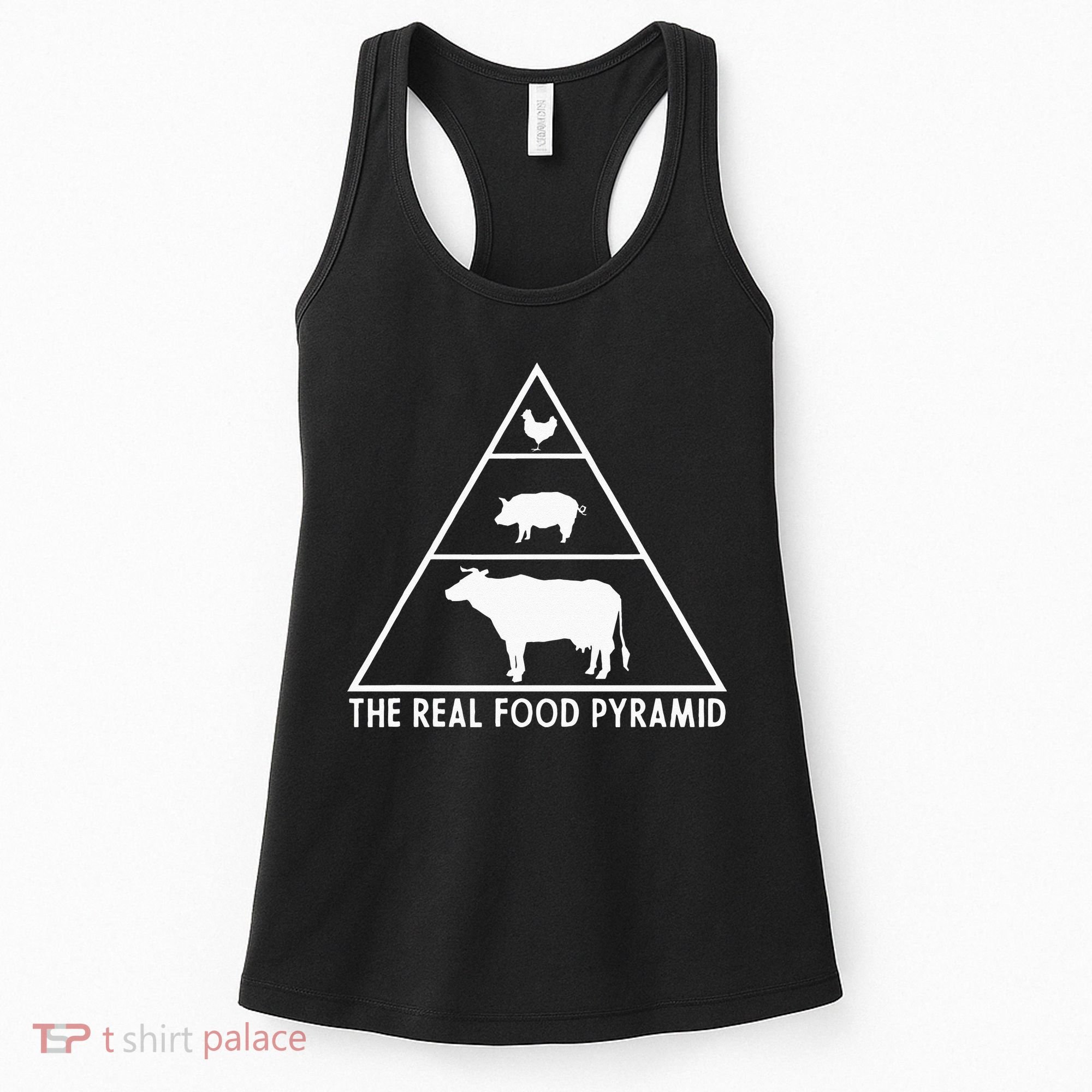The Real Food Pyramid For Carnivores Women's Tank Top