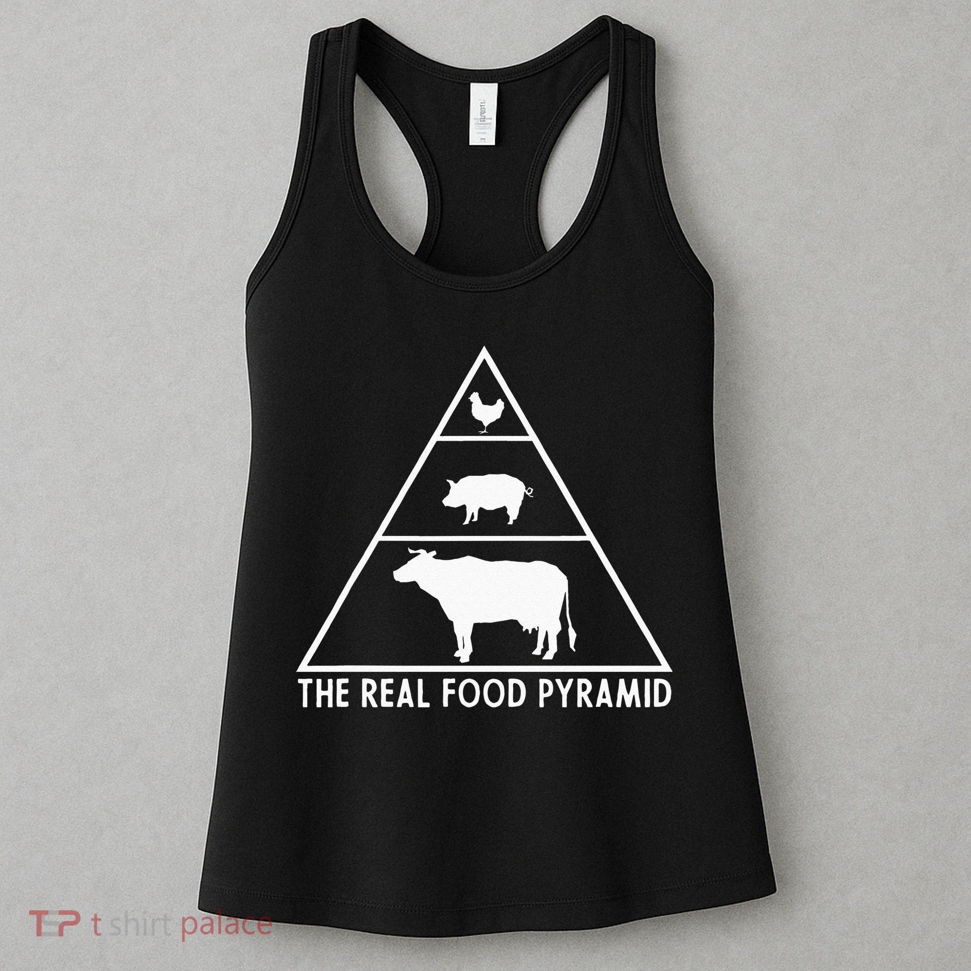The Real Food Pyramid For Carnivores Women's Tank Top