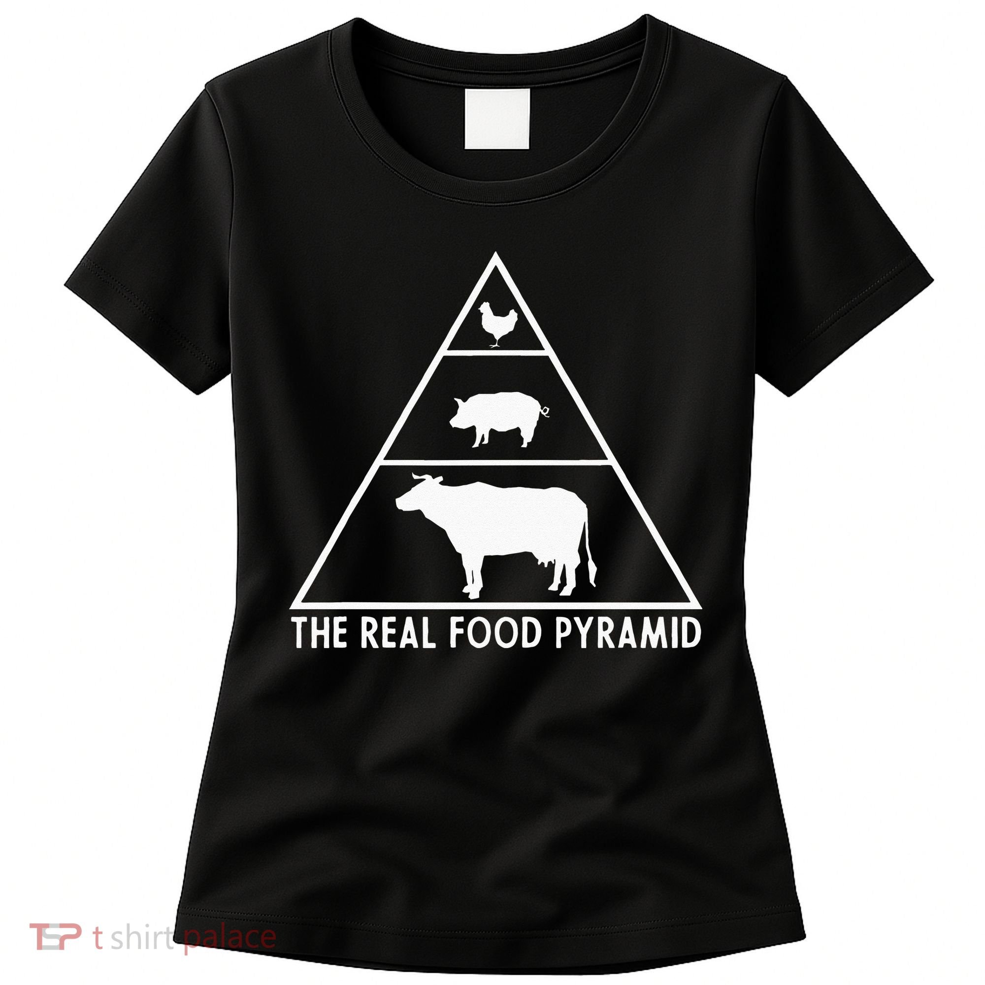 The Real Food Pyramid For Carnivores Women's T-Shirt