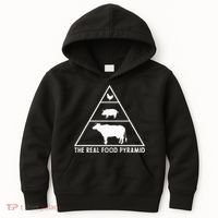 The Real Food Pyramid For Carnivores Kids Hoodie thumb 0