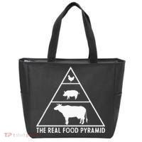 The Real Food Pyramid For Carnivores Tote Bag thumb 0