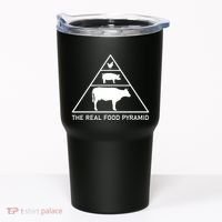 The Real Food Pyramid Beef Pork Chicken Tumbler thumb 0