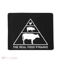 The Real Food Pyramid Beef Pork Chicken Mousepad thumb 0