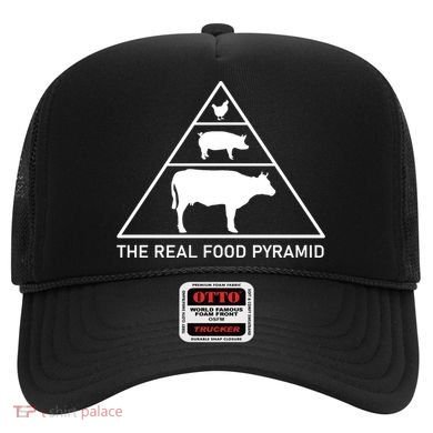 The Real Food Pyramid Beef Pork Chicken Hat