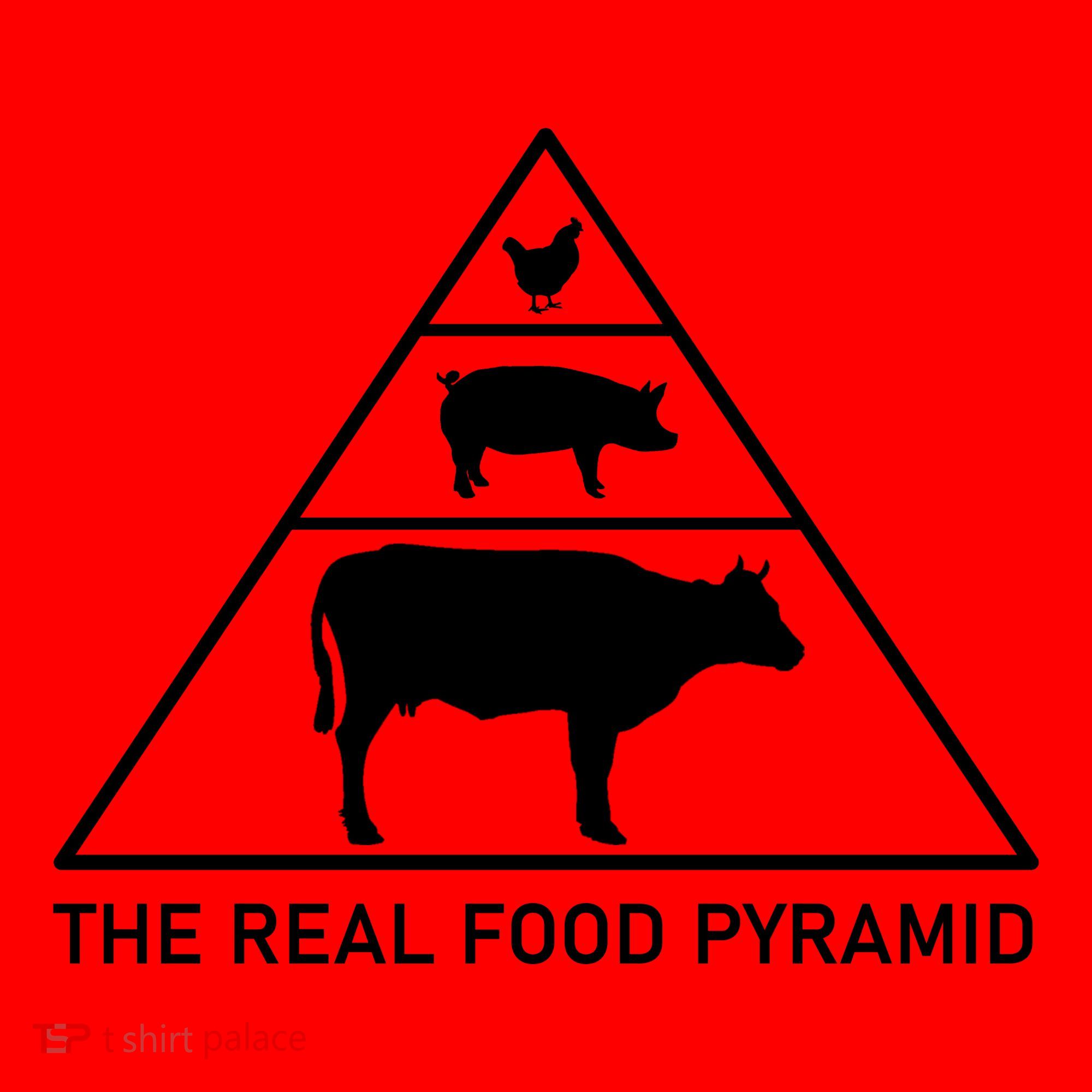 The Real Food Pyramid Beef Pork Chicken Santa Hat